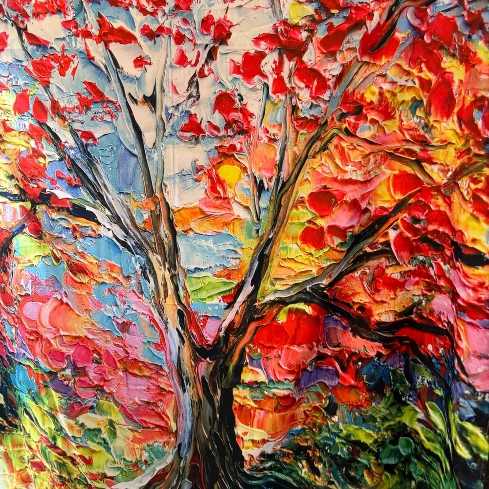Vibrant Tree of Happiness Shower Curtain